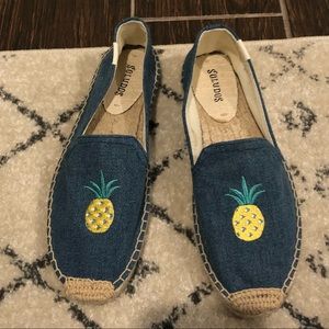 Brand new Soludos pineapple shoes size 7